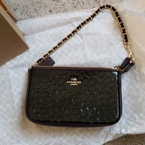 Plum Coach mini evening bag